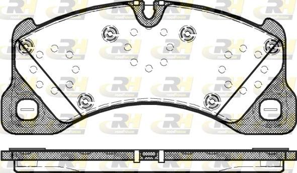 Roadhouse 21345.00 - Колодки тормозные перед. ROAD HOUSE VAG VW Touareg 3.2-3.6i/3.0-5.0TDi 05>, Cayenne 4.5-4.8i 02> autosila-amz.com