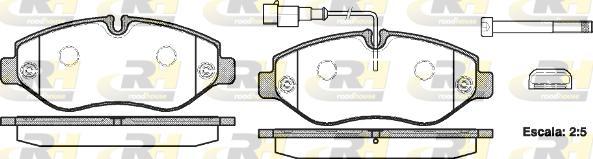 Roadhouse 21245.02 - Тормозные колодки, дисковые, комплект autosila-amz.com