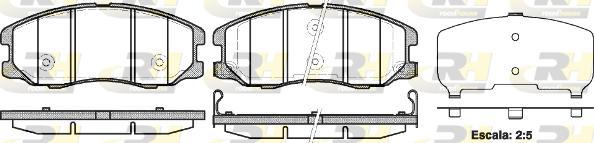 Roadhouse 21261.12 - Тормозные колодки, дисковые, комплект autosila-amz.com