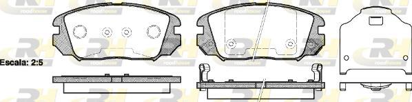 Roadhouse 21204.02 - Тормозные колодки, дисковые, комплект autosila-amz.com