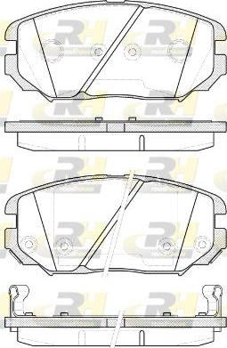 Roadhouse 21204.12 - Тормозные колодки, дисковые, комплект autosila-amz.com