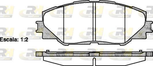 Roadhouse 21234.00 - Тормозные колодки, дисковые, комплект autosila-amz.com