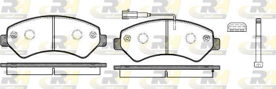 Roadhouse 21275.12 - Тормозные колодки, дисковые, комплект autosila-amz.com