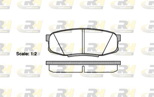 Roadhouse 21272.00 - Тормозные колодки, дисковые, комплект autosila-amz.com