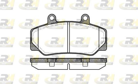 Roadhouse 2176.20 - Тормозные колодки, дисковые, комплект autosila-amz.com