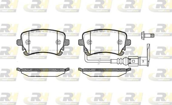 Roadhouse 2897.11 - Тормозные колодки, дисковые, комплект autosila-amz.com