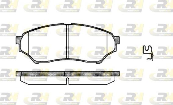 Roadhouse 2845.01 - Тормозные колодки, дисковые, комплект autosila-amz.com