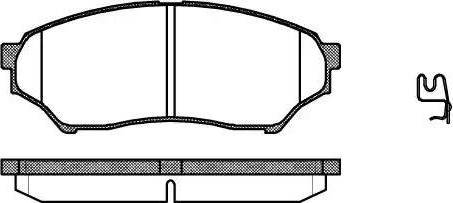 Herth+Buss Elparts J3605039 - Тормозные колодки, дисковые, комплект autosila-amz.com