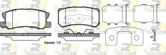 Roadhouse 2803.22 - Колодки торм.диск. Sebring 2.0 CRD 2.0 VVT 2.7 2.7 VVT 3.5 AWD autosila-amz.com