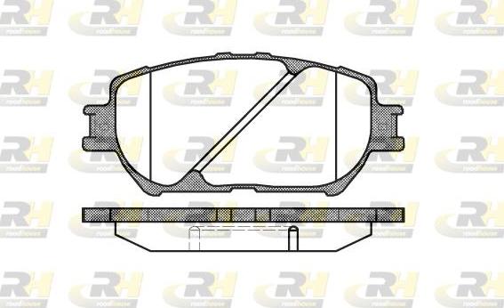 Roadhouse 2884.00 - Тормозные колодки, дисковые, комплект autosila-amz.com