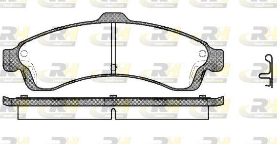 Roadhouse 2837.02 - Тормозные колодки, дисковые, комплект autosila-amz.com