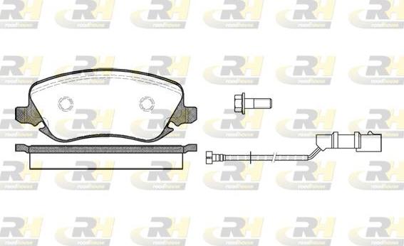 Roadhouse 2879.02 - Тормозные колодки, дисковые, комплект autosila-amz.com