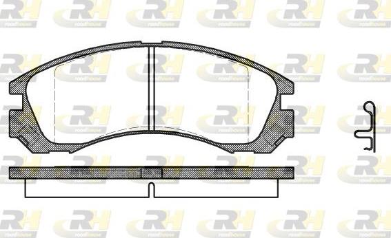 Roadhouse 2354.22 - Тормозные колодки, дисковые, комплект autosila-amz.com