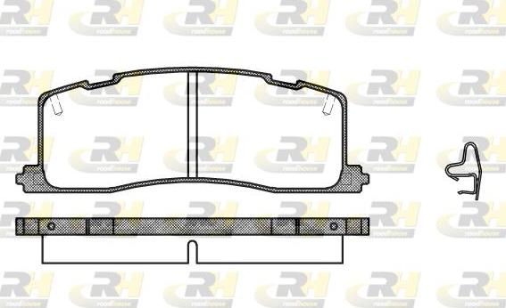 Roadhouse 2367.00 - Колодки торм.дисковые autosila-amz.com