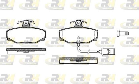 Roadhouse 2304.02 - Тормозные колодки, дисковые, комплект autosila-amz.com