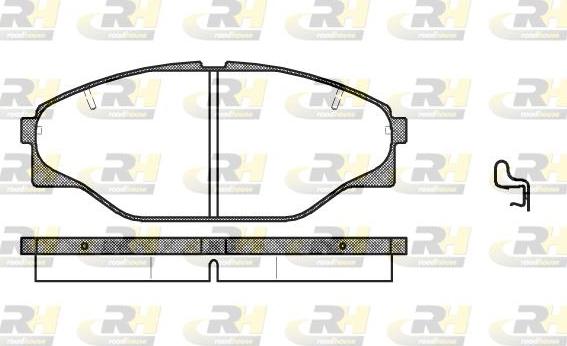 Roadhouse 2314.04 - Колодки торм. дисковые autosila-amz.com