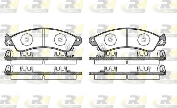 Roadhouse 2334.02 - Тормозные колодки, дисковые, комплект autosila-amz.com
