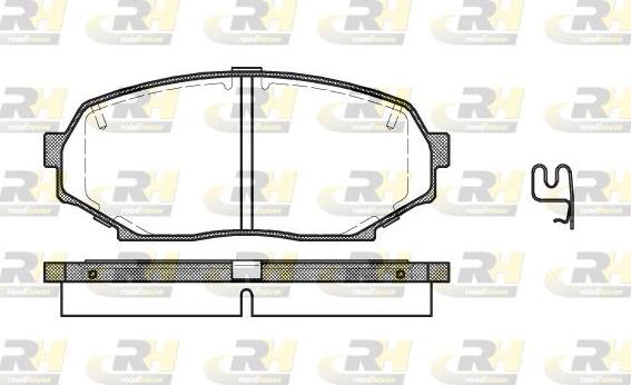 Roadhouse 2338.12 - Тормозные колодки, дисковые, комплект autosila-amz.com