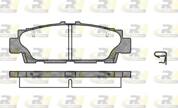 Roadhouse 2376.00 - Тормозные колодки, дисковые, комплект autosila-amz.com