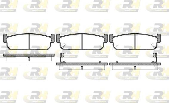 Roadhouse 2373.02 - Тормозные колодки, дисковые, комплект autosila-amz.com