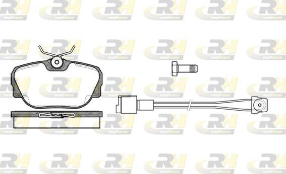 Roadhouse 2296.02 - Тормозные колодки, дисковые, комплект autosila-amz.com