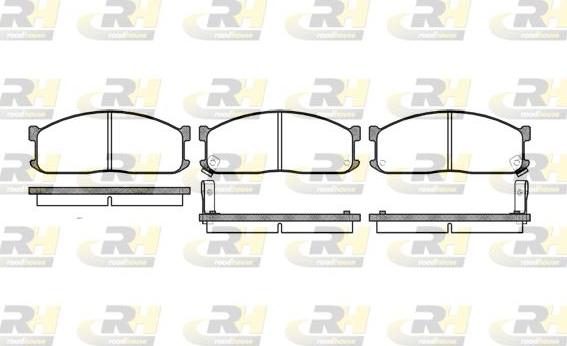 Roadhouse 2244.02 - Тормозные колодки, дисковые, комплект autosila-amz.com