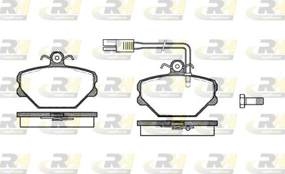 Roadhouse 2264.12 - Тормозные колодки, дисковые, комплект autosila-amz.com