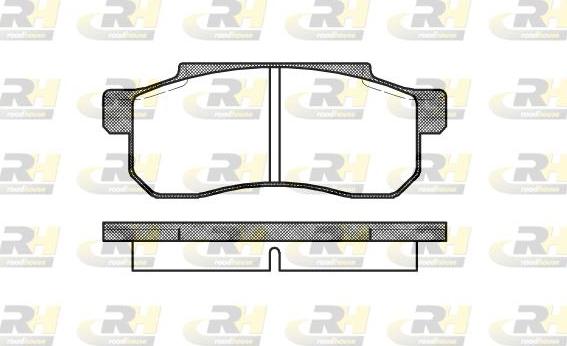 Roadhouse 2203.10 - Тормозные колодки, дисковые, комплект autosila-amz.com