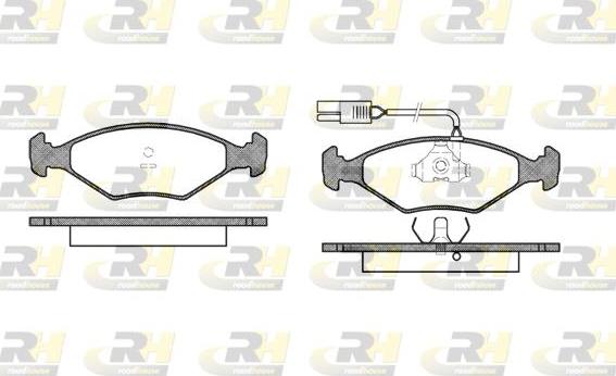 Roadhouse 2281.02 - Тормозные колодки, дисковые, комплект autosila-amz.com