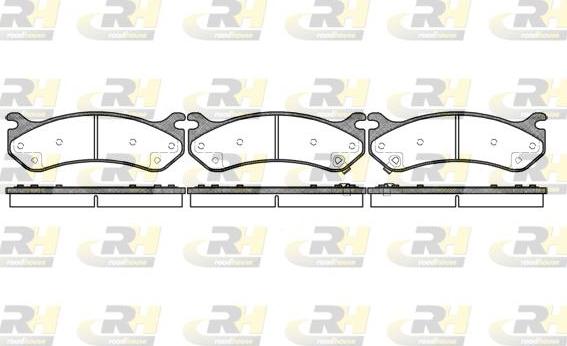 Roadhouse 2757.02 - Тормозные колодки, дисковые, комплект autosila-amz.com