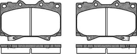 Alpha Brakes HKP-TY-088 - Тормозные колодки, дисковые, комплект autosila-amz.com