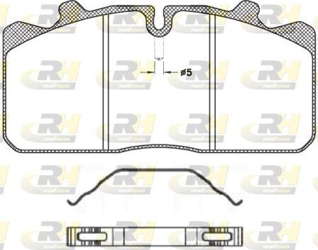 Roadhouse JSX 2658.00 - Тормозные колодки, дисковые, комплект autosila-amz.com