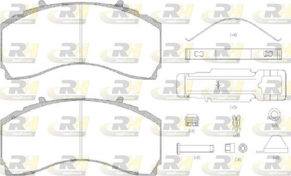 Roadhouse JSX 21480.80 - Тормозные колодки, дисковые, комплект autosila-amz.com