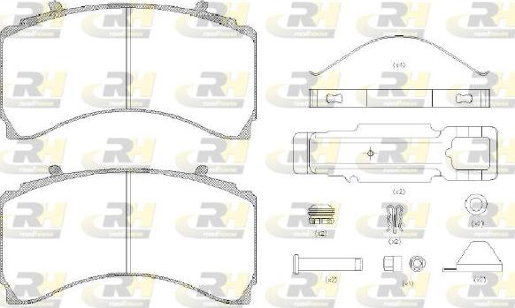 Roadhouse JSX 21479.80 - Тормозные колодки, дисковые, комплект autosila-amz.com