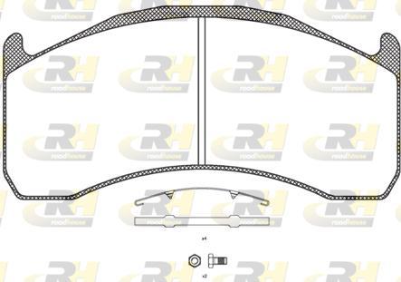 Roadhouse JSX 21072.00 - Тормозные колодки, дисковые, комплект autosila-amz.com