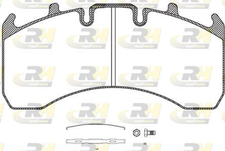 Roadhouse JSX 21156.00 - Тормозные колодки, дисковые, комплект autosila-amz.com