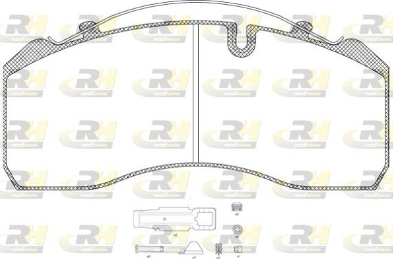 Roadhouse JSX 2814.80 - Тормозные колодки, дисковые, комплект autosila-amz.com