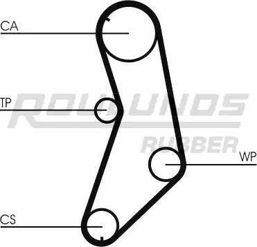 Roulunds Rubber RR1298K1 - Комплект зубчатого ремня ГРМ autosila-amz.com