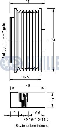 Ruville 541910 - Шкив генератора autosila-amz.com