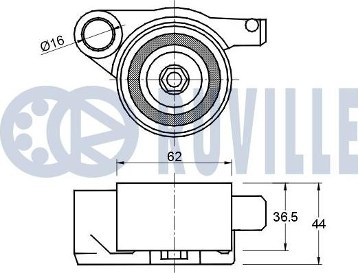 Ruville 541562 - Ролик ГРМ autosila-amz.com