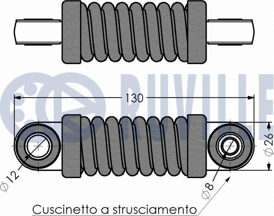 Ruville 541062 - Виброгаситель, поликлиновый ремень autosila-amz.com