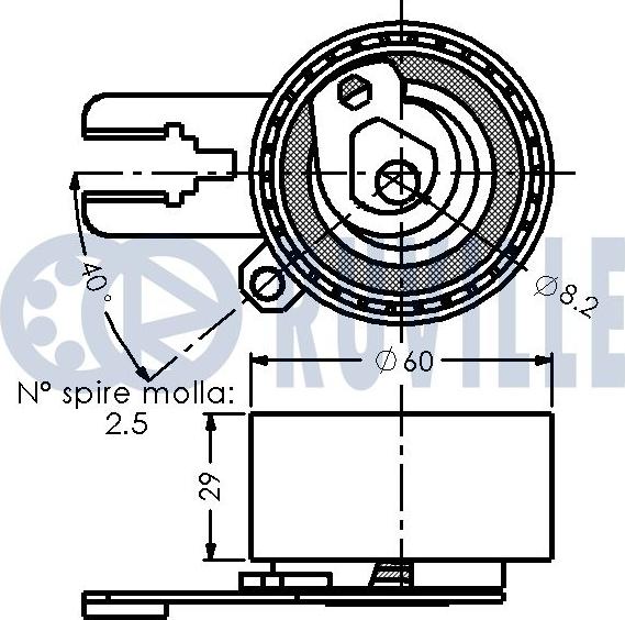 Ruville 541147 - Ролик ГРМ autosila-amz.com