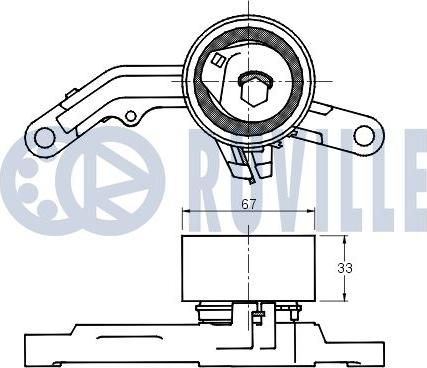 Ruville 541769 - Ролик ремня ГРМ CRYSLER/JEEP autosila-amz.com