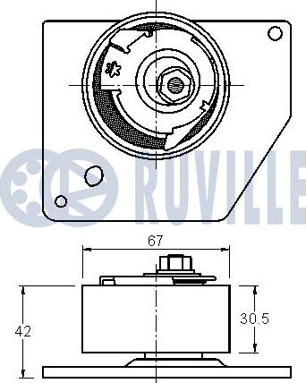 Ruville 542217 - Ролик ГРМ autosila-amz.com