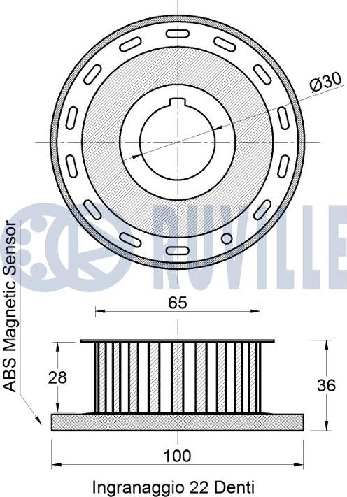 Ruville 542751 - Шестерня, коленчатый вал autosila-amz.com