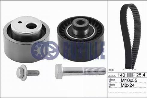 Ruville 5599770 - Комплект зубчатого ремня ГРМ autosila-amz.com