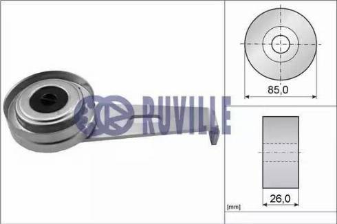 Ruville 55904 - Натяжитель, поликлиновый ремень autosila-amz.com