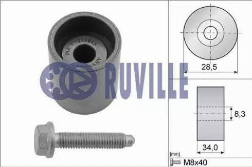 Ruville 55465 - Направляющий ролик, зубчатый ремень ГРМ autosila-amz.com