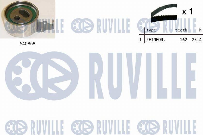 Ruville 550439 - Комплект зубчатого ремня ГРМ autosila-amz.com