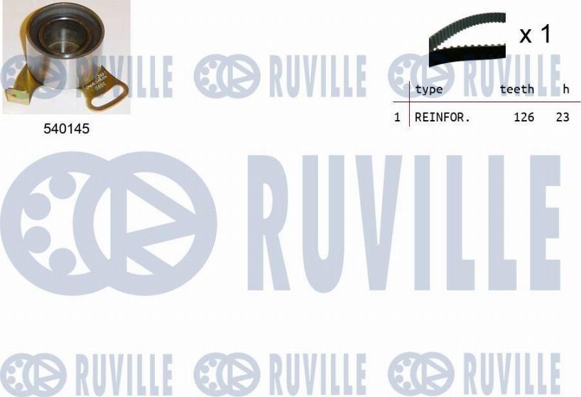 Ruville 550081 - Комплект зубчатого ремня ГРМ autosila-amz.com